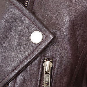 Wholesale Women Leather <b>Jacket</b> Genuine Cowhide Motorcycle Biker Outerwear New Design Leather Coat Leather Moto <b>Jacket</b> Zipper <b>Fly</b> - Product Image 6