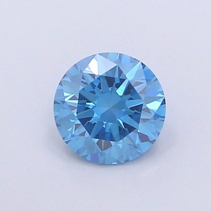 Diamant CVD de laboratoire taille ronde, 1,09 carat, couleur bleu vif fantaisie, clarté VS2, polissage excellent, pierre brute de qualité supérieure pour bague - Product Image 1