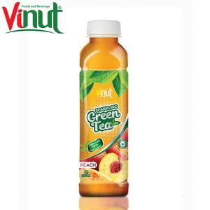 VINUT Botella fresca de 500ml Etiqueta privada Agua con gas Té verde con sabor a melocotón Directorio de fabricantes en Vietnam - Product Image 1