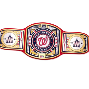 Washington Nationals Championship Belt Customizable Baseball Wrestling Belt High Quality Collectible Sports Title Belt for Fans - Product Image 2