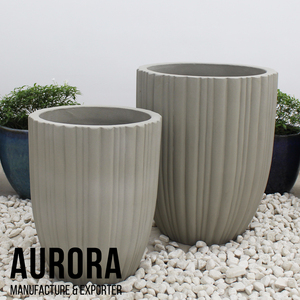 Ventes chaudes d'artisanat vietnamien : pots et jardinières en béton et ciment pour décoration extérieure, emballage personnalisé - Product Image 3
