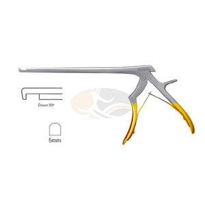 JACKBILLY Stainless Steel Spurling Kerrison Rongeur Punch 90 Degree 5mm <b>Bite</b> Size for Surgical Orthopedic Neurosurgical - Product Image 5