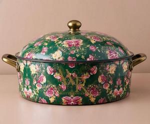 High Demanded Casserole Hotpot Insulated round Food Warmer Enamel <b>Sticker</b> Design for Home Hotel Catering Gifting & Dining Usage - Product Image 6