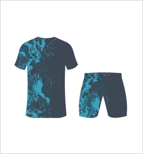 Conjunto de Camiseta y Pantalones Cortos de Fútbol Sublimados Ferocious Clothing, Cuello en V, Absorbe la Humedad, Ropa Deportiva para Hombre, Estampado para Todas las Temporadas - Product Image 2