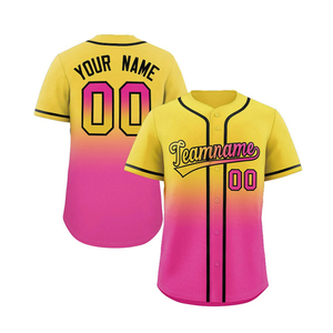 Durable Polyester Baseball Jersey Custom Team Logo Shirt Breathable Quick Dry Button Down <b>Athletic</b> Wear For Competition - Product Image 5