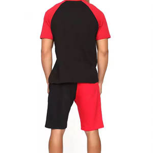 Custom Men's Sports High-Quality Comfortable Customized Regular Fit <b>Twin</b> <b>Set</b> Short Sleeve T-Shirt and Shorts 2-Piece <b>Twin</b> <b>Set</b> - Product Image 3