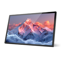 Layar Digital Signage Android 15.6 Inci, Layar Sentuh HD Interaktif, LCD, Terpasang di Dinding, Bezel Tipis, untuk Hotel, Retail, Ruang Rapat