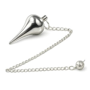 Pendule Feng Shui en dôme d'argent poli - Respectueux de l'environnement pour la guérison énergétique et la divination - Product Image 5