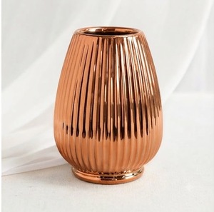 Premium Metal Flower Vase Elegant <b>Table</b> Centerpiece For Modern Interior Decoration And Artificial Flowers - Product Image 1