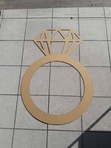 Anneaux de serviette en MDF faits à la main, finition naturelle, écologiques, élégants, pour la décoration de table des restaurants et des banquets - Product Image 5