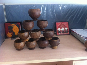 Taza de Cáscara de Coco Vietnamita 100% Ecológica, Pulida a Mano, Impermeable, para Decoración del Hogar - Product Image 2