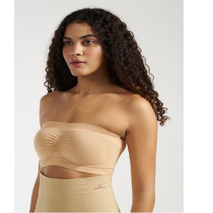 Hot Selling Fashion Women Non Padded Seamless Tube Bra Strapless Off Shoulder <b>Soft</b> Support Comfortable Bandeau Inner wear - Product Image 3