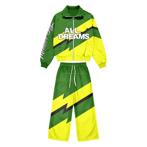 Conjunto Deportivo de Nylon Reflectante con Cierre, Resistente al Viento, para Verano, Chaqueta y Pantalones con Cierre - Product Image 2