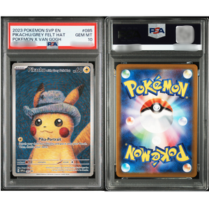 Chapeau en feutre gris classé, édition spéciale Pokémon x Van Gogh, rare, carte Pokémon japonaise authentique, originale, de grande valeur, objet de collection, d'occasion - Product Image 3