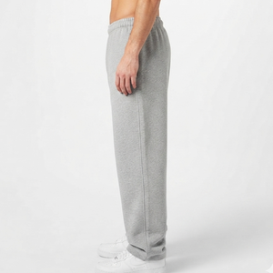 Custom Breathable Casual <b>Men</b> Oversized Printed Sweatpants 100% Cotton French Terry Wide Leg Heather Gray <b>Baggy</b> <b>Trousers</b> - Product Image 3