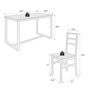 Set da Pranzo Moderno a 5 Pezzi Salvaspazio in Legno per Cucine Piccole e Angoli Cottura - Product Image 5