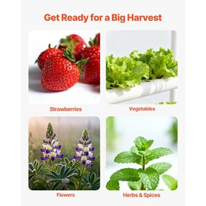 Kit Sistema di Coltivazione Idroponica a 3 Livelli con 108 Posti, Tubi UPVC Rinforzati e Irrigazione Temporizzata - Product Image 6