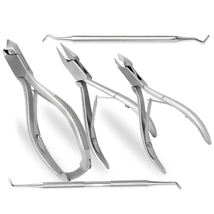 Juego de 5 Instrumentos de Podología de Acero Inoxidable, Duraderos, Antideslizantes, Ligeros, Fáciles de Usar, OEM ODM, Reutilizables, Buen Proveedor - Product Image 1