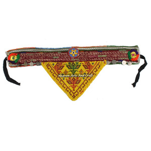 Vintage Belt Belly Dance Bead Afghani Traditional Waist Belt Kuchi Tribal BB032A <b>Old</b> Banjara Real Vintage Handmade Beaded Belts - Product Image 1