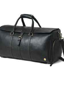New Arrival Luxury leather Duffle Bag Adjustable <b>Strap</b> Zipper Closure Large Capacity Multi-Function for Travel Daily - Product Image 5