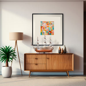 Modèle de bateau en bois de cèdre de style nautique des sept provinces, présentoir, artisanat, cadeau, artisanat en bois, boîtes en bois, enseignes murales - Product Image 6