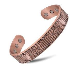 Pulsera de Cobre Sólido Hecha a Mano, Brazalete Ajustable, Joyería de Cobre Puro para Hombres y Mujeres - Product Image 2