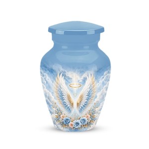 Flaying Eagle Aluminium Adult Burial <b>Urns</b> Customizable Design <b>Large</b> Human Ashes <b>Urns</b> with Sticker Finished Custom Color - Product Image 4