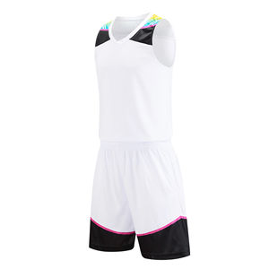 Ensemble de maillots de basket-ball à séchage rapide personnalisés, impression de logo personnalisée, shorts de sport grande taille pour uniforme de basket-ball à personnaliser - Product Image 3