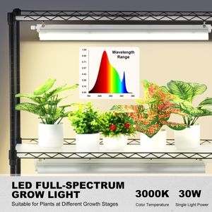 4-Tier 90W Full Spectrum Indoor <b>Plant</b> Stand with Grow <b>Light</b> 90W LED Shelf for Healthy <b>Plant</b> Growth - Product Image 2