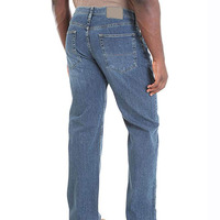 Jeans de Mezclilla para Hombre, Corte Recto, Lavado a la Piedra, Azul Claro, Casual, Cintura Media, Corte Regular, Tejido Sólido, Transpirable, Ecológico, Verano