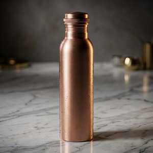 Handmade <b>Copper</b> Water <b>Bottle</b> | Pure <b>Copper</b> <b>Drink</b> <b>Bottle</b> | Ayurvedic <b>Copper</b> Flask | Leakproof Reusable <b>Bottle</b> | Kitchen & Wellnes - Product Image 1