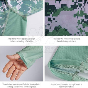เสื้อตกปลาผู้ชาย แขนยาว UPF 50 ป้องกันรังสียูวี แห้งเร็ว ระบายความชื้น ระบายอากาศได้ดี เหมาะสำหรับกีฬากลางแจ้ง - Product Image 5
