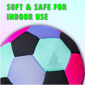 <b>Soft</b> Lightweight Breathable Indoor Soccer Ball <b>Kids</b> Youth High Grip Real Bounce Quiet <b>Play</b> Size 4 Foam Padded - Product Image 5