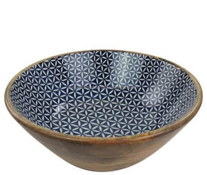 Tazón de Madera Ecológico Personalizado al por Mayor con Adhesivo Esmaltado, Color Natural, Diseño Clásico, para Servir Comida, Ensaladas, Frutas, Sopas - Product Image 3