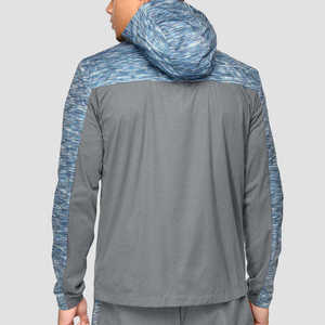 Chaqueta Cortavientos para Hombre, Resistente al Agua, Ligera, con Capucha, Transpirable, de Poliéster y Nailon, para Senderismo - Product Image 2
