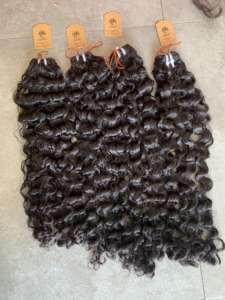 Pelucas de cabello humano ondulado del océano vietnamita enredos y extensiones de alta calidad - Product Image 2