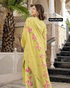 NUEVO SALWAR KAMEEZ DE SEDA CON TELA CHANDERI, CONJUNTO DE SALWAR KAMEEZ LISTO PARA FIESTAS CON PANTALÓN Y DUPATTA - Product Image 2