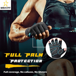 Guantes de Entrenamiento para Hombre, Guantes para Levantamiento de Pesas con Protección Completa en la Palma, Ultra Ventilados, con Almohadillas y Agarre de Silicona - Product Image 2