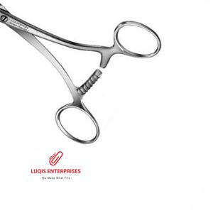 Pinzas quirúrgicas Collins para sujeción de tejidos, pinzas de agarre de tejidos de acero inoxidable, instrumento médico quirúrgico - Product Image 3