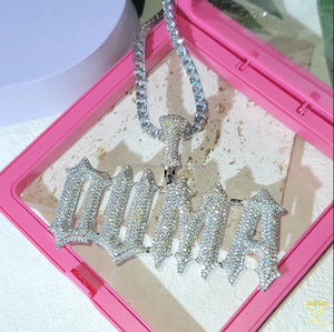 จี้เพชรโมอิสซาไนต์ทรง "KING" พร้อมสร้อยคิวบาลิงค์ สไตล์ฮิปฮอป สำหรับทุกเพศ - Product Image 6