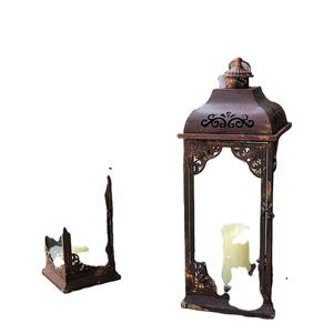 Modern Moroccan <b>Lantern</b> <b>Candle</b> Holder Black Glass with Ins Style for <b>Garden</b> Home Decoration - Product Image 4