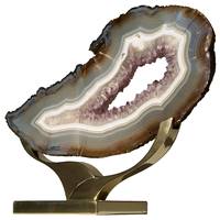 Escultura Moderna de Amonita Fósil, Pieza de Arte Decorativa Ecológica para el Hogar, Ideal para Exhibición en Mesa de Sala de Estar en Diwali