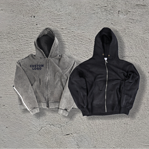 Wholesale Zip Hoodie Cotton Hoodie Oversized Hoodie for Streetwear Hoodie Brands Bulk Supply - Product Image 6