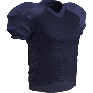 Maillot de football américain à col en V pour homme, manches courtes, maille respirante, coupe régulière, 100 % polyester, vêtements de sport pour adultes - Product Image 2