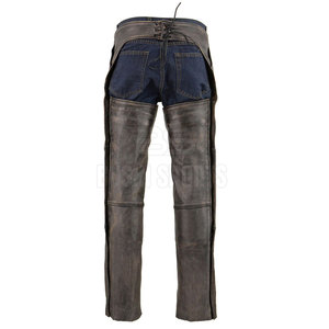 Pantalon de motard en cuir pleine fleur à prix de gros, finition élégante, conçu pour une performance extérieure durable - Product Image 2