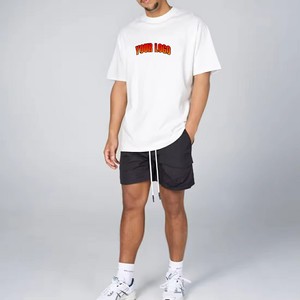 Conjunto de Camiseta y Pantalones Cortos Deportivos Transpirables para Hombre, Ropa de Calle de Verano, 100% Fibra de Bambú Ecológica, OEM ODM - Product Image 2