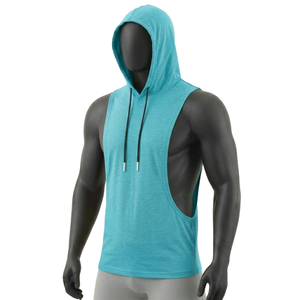 HYPEN SPORTS Chaleco con capucha unisex 100% algodón, anti-bolitas, de punto vintage, teñido anudado, personalizado, transpirable, para fitness - Product Image 4