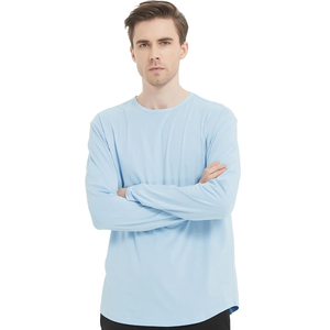 T-shirts pour hommes, couleur unie, sur mesure, nouveau style, t-shirts en coton pour hommes de bonne qualité, respirants - Product Image 2
