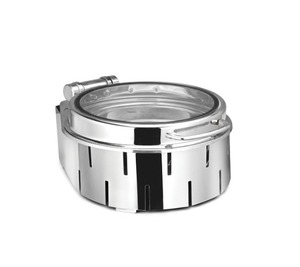 Premium Gold Stainless Steel Chafing Dish Roll Top Glass Lid <b>Buffet</b> Catering Set Best Price - Product Image 2