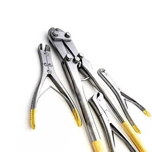 Ensemble d'instruments de coupe de fils TC en acier inoxydable, instruments chirurgicaux orthopédiques à usage manuel, modèle Dentavex CE DC Classe I, garantie 1 an - Product Image 4